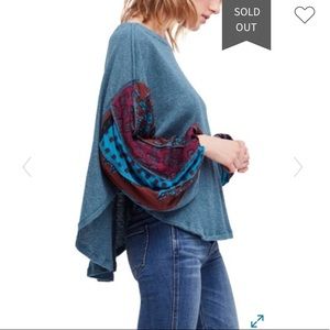 FREE PEOPLE balloon sleeve top